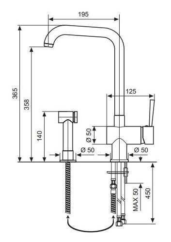 Кухонный смеситель Emmevi Piper 45068 CR 19323386340270 фото