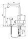 Кухонный смеситель Emmevi Piper 45068 CR 19323386340270 фото 2