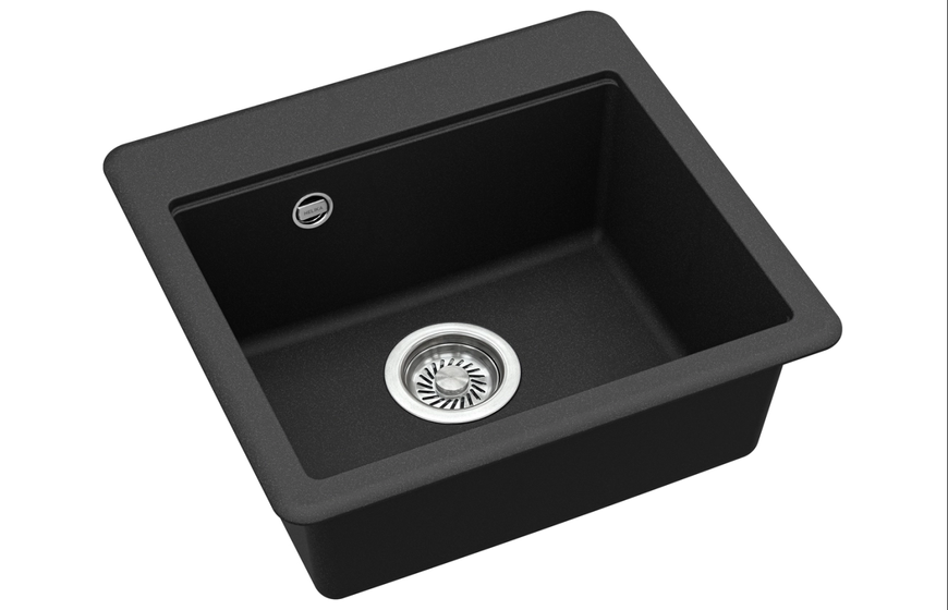 Гранитная мойка SQE100 Black metallic | 601 SQE100 фото Гранитная мойка SQE100 Black metallic | 601 SQE100 фото