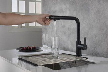 Кухонный смеситель BlueWater ROYAL Черный матовый 10933 фото