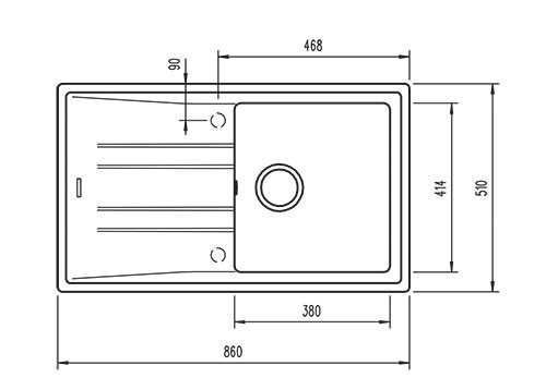 Гранитная мойка TEKA STONE 50 B-TG 1B 1D (115330014) 52882384831185 фото