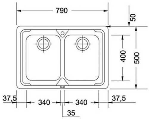 Мойка кухонная FRANKE LOGICA LINE LLX 620-79 33532043612149 фото