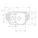 Мийка Fabiano Model 85x47 с фукт. (угловая) 13002084572150 фото 3