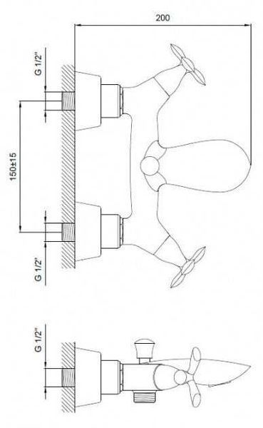 Смеситель Derakhshan Antique Bath - в ванную 36412172984155 фото