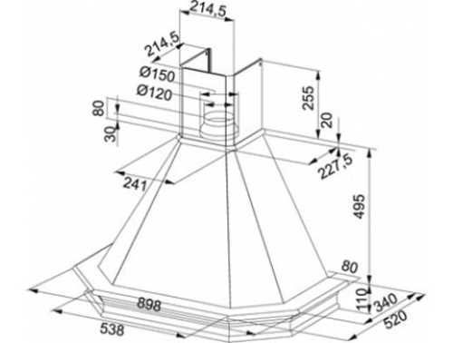 Кухонна витяжка Franke FCL 912 (110.0017.952) 5850 фото