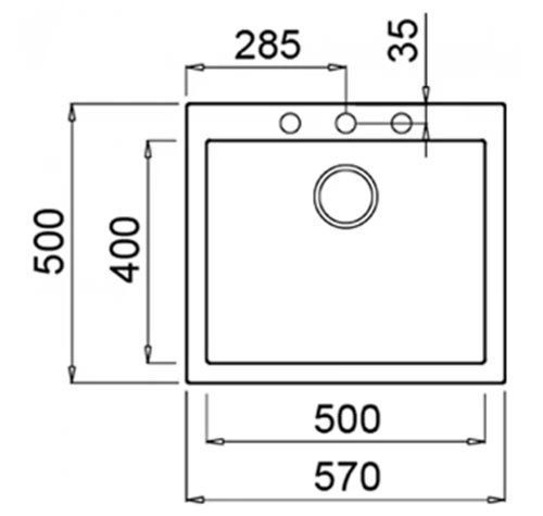 Кухонная мойка Teka Forsquare 50.40 TG AUTO (115230005) черный 10241 фото