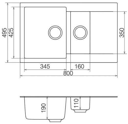 Кухонна мийка VANKOR Orman OMP 04.80 46685372243652 фото
