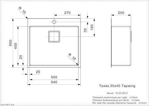 Мойка для кухни REGINOX TEXAS 50x40 TapWing 16644586745496 фото