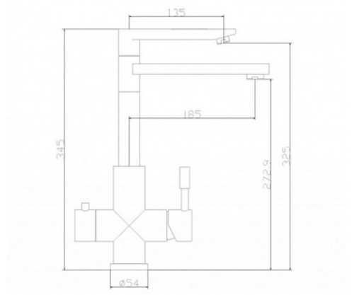 Смеситель кухонный Zorg SZR 1212 CONTE 23273485908298 фото