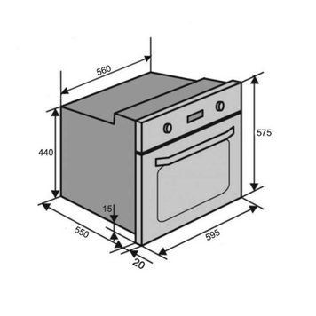 Духова шафа Ventolux Siena 6 TC BK 9208 фото