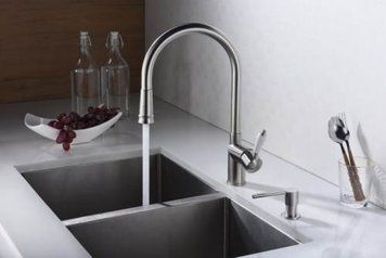 Кухонный смеситель BlueWater ESPO Нержавейка 10995 фото