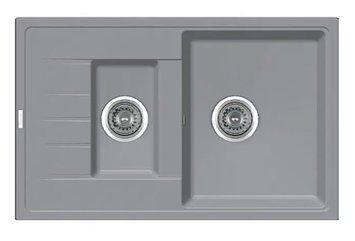 Мийка Fabiano Classic 78x50x15 Grey Metallic 71172185458647 фото