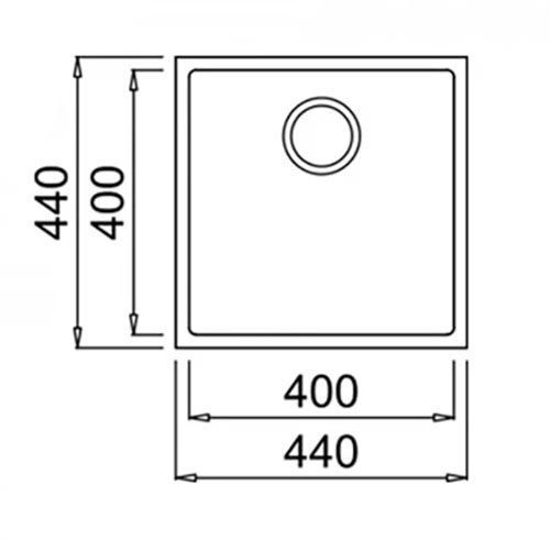 Кухонная мойка Teka Square 40.40 TG (115230025) черный 10251 фото
