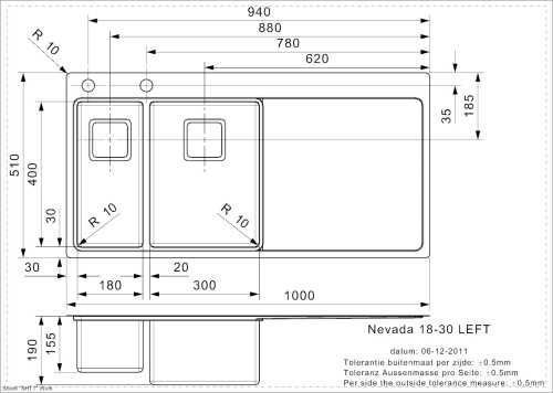 Мойка для кухни REGINOX NEVADA 18-30 L/R 16464581950496 фото